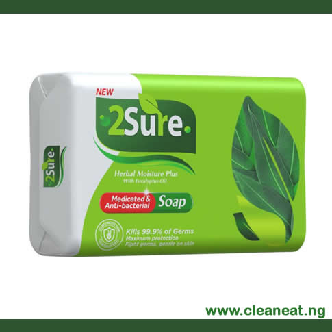 2Sure Medicated and Antibacterial Herbal Moisture plus Soap