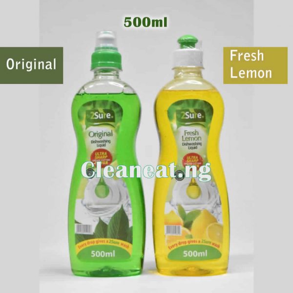 2Sure Dishwashing Liquid 500ml per bottle