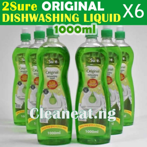 2Sure Original Dishwashing Liquid 1000ml x 6pcs