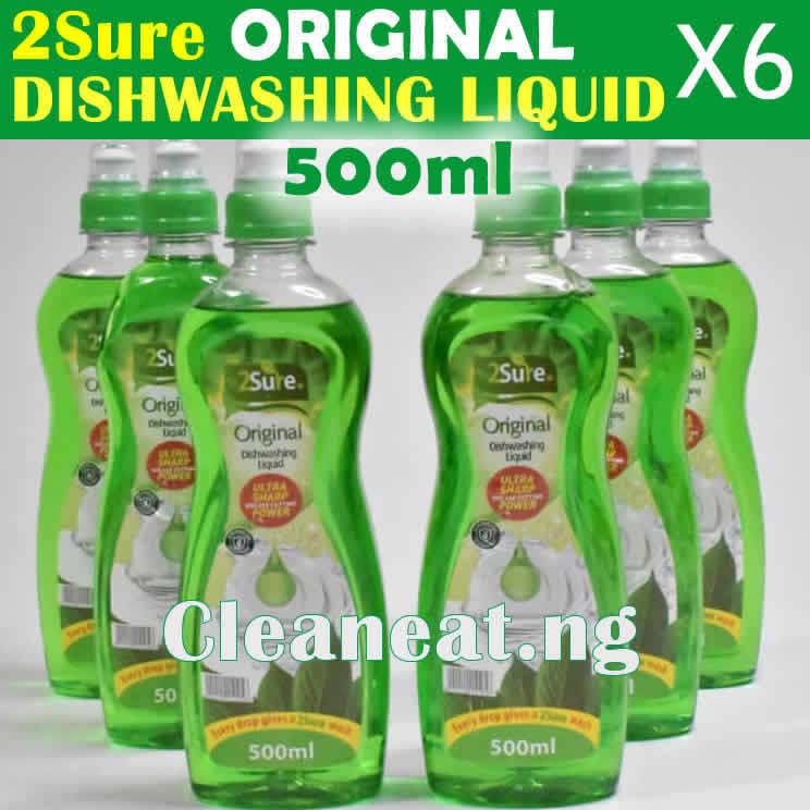2Sure Original Dishwashing Liquid 500ml x 6pcs
