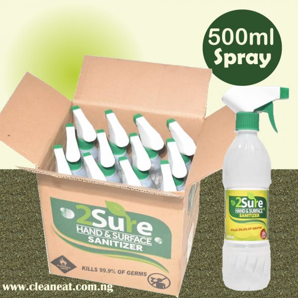 500ml-2Sure-Sanitizer-Liquid-Spray