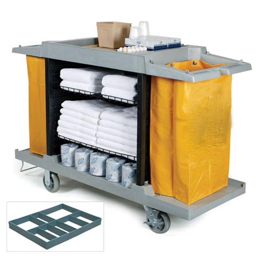 Hotel Storage Cleaning Trolley with Two Bags