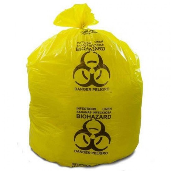 BIOHAZARD Disposal bags Yellow x100pcs