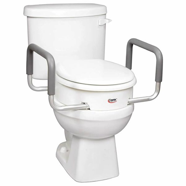 Carex Elongated Toilet Seat Elevator with Arms
