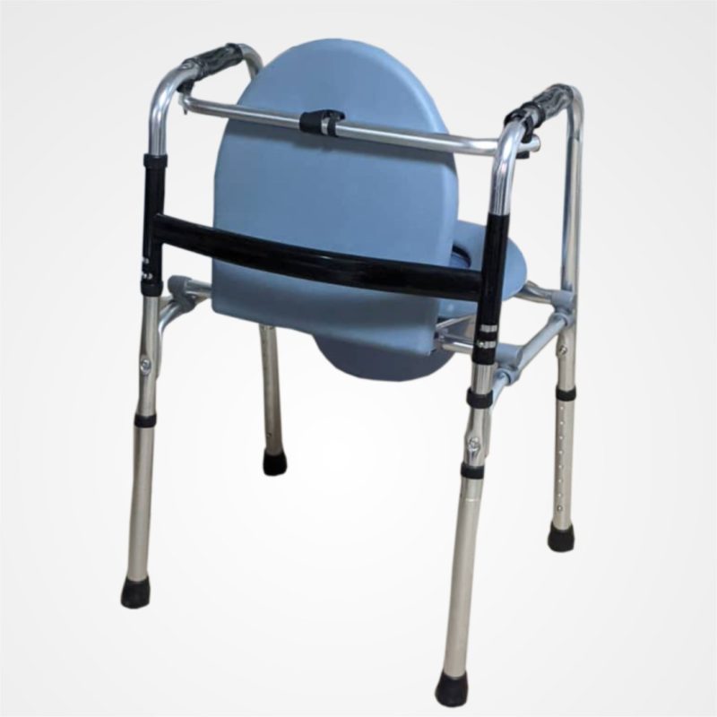 Foldable Multipurpose Commode Chair and Walker