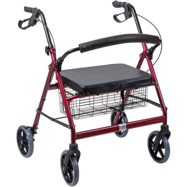 Rollator Walker with Seat and Basket