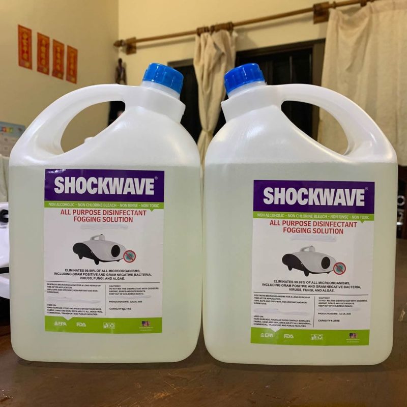 Shockwave Disinfectant liquid for Fog 4L