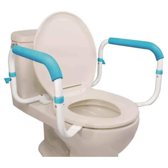 Adjustable Toilet Safety Rails