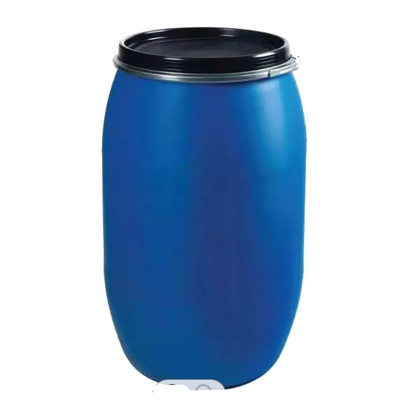 blue water storage drum