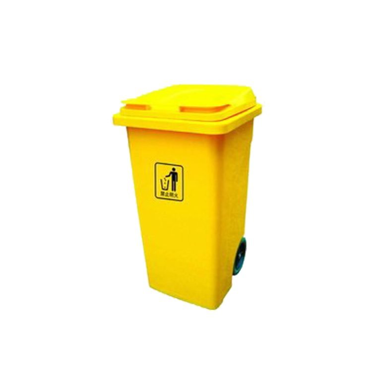 240 Litre Clinical Wheelie Yellow Medical Waste Bin NeatStore.NG