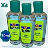 70ml Sanitol Hand Sanitizer (x3)