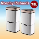 75L Double Compartments Morphy Richards Pro Recycling Sensor Waste Bin