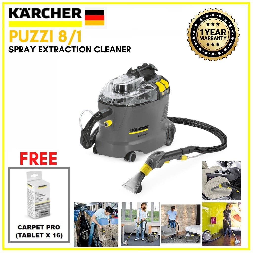 Kärcher Puzzi 8/1 C - Spray-Extraction Carpet & Upholstery Cleaner