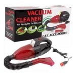 Portable car vacuum cleaner with light