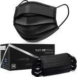 Black 3Ply Disposable Face Masks (50pcs per pack)