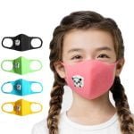 Children's Cute Panda Mouth Mask with Breathing Valve Anti-dust, Kids Cartoon Sponge Face Mouth Mask