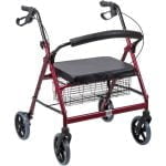 Rollator Walker with Seat and Basket