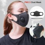Washable Re-Usable Polyurethane Face / Nose Mask Respirator with Breather Valve.