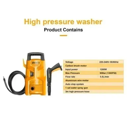 Ingco High Pressure Washer 1200w price in lagos