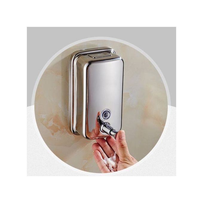stainless steel wall mounted manual soap dispenser