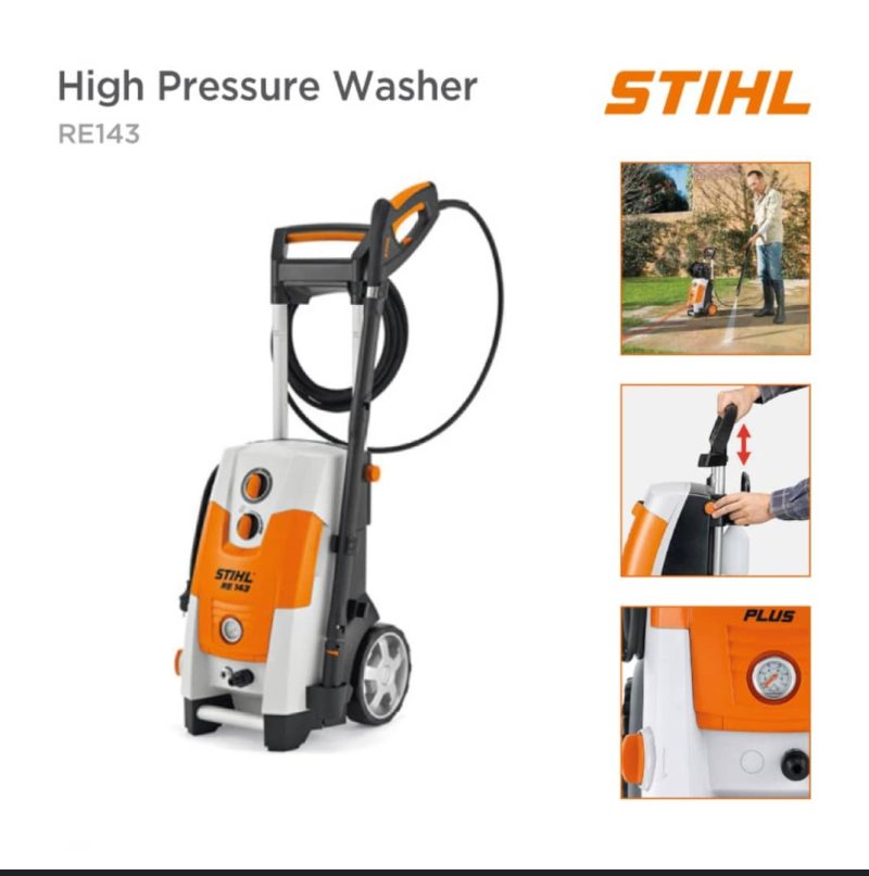 High-pressure washer for cleaning buildings in Lagos