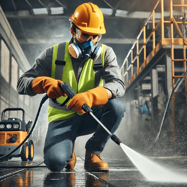 Using a pressure washer to clean a residential driveway effectively Lagos Nigeria