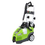 Greenworks GW150 electric pressure washer with accessories on display Lagos Nigeria