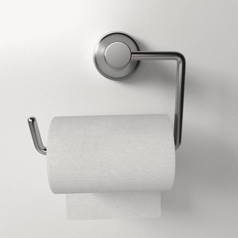 Durable wall-mounted toilet roll holder with sleek design Lagos Nigeria