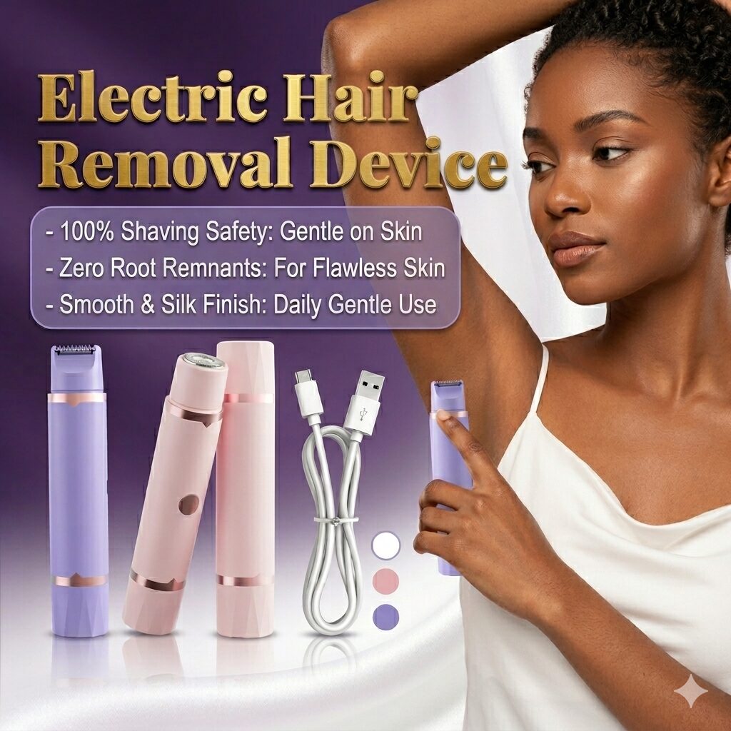 Cordless 2-in-1 epilator for women with double head design for smooth and easy hair removal at home or on the go