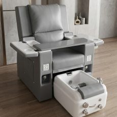 3 in 1 Pedicure Massage Chair with built-in foot spa basin, reclining backrest, and cushioned seat for professional salon use in Nigeria by Neatstore.