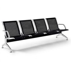 Modern 4 seater reception waiting chair with metal frame in Lagos Nigeria