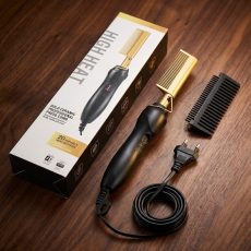 Original High Heat Hot Comb Salon tool with metal teeth, ideal for sleek hair styling and professional salon use in Nigeria.