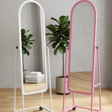 Full body standing dressing mirror with sleek frame for modern interiors