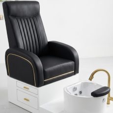 Classic Pedicure Chair with cushioned seat, armrests, and durable base, ideal for professional nail salons and spa use in Nigeria.