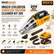 Ingco rechargeable vacuum cleaner for sale in Lagos Nigeria