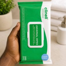 Clinell disinfectant wipes for cleaning surfaces and maintaining hygiene.