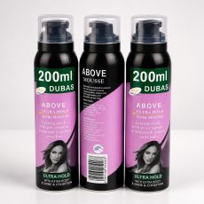 Above Hair Mousse 200ml styling foam for volume, hold, shine.