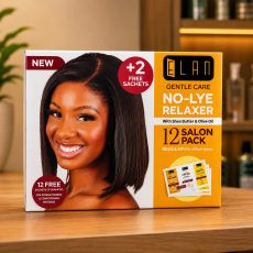 Elan Gentle Care No Lye Relaxer hair treatment cream for smooth, straight, and manageable hair available in Nigeria from Neatstore.